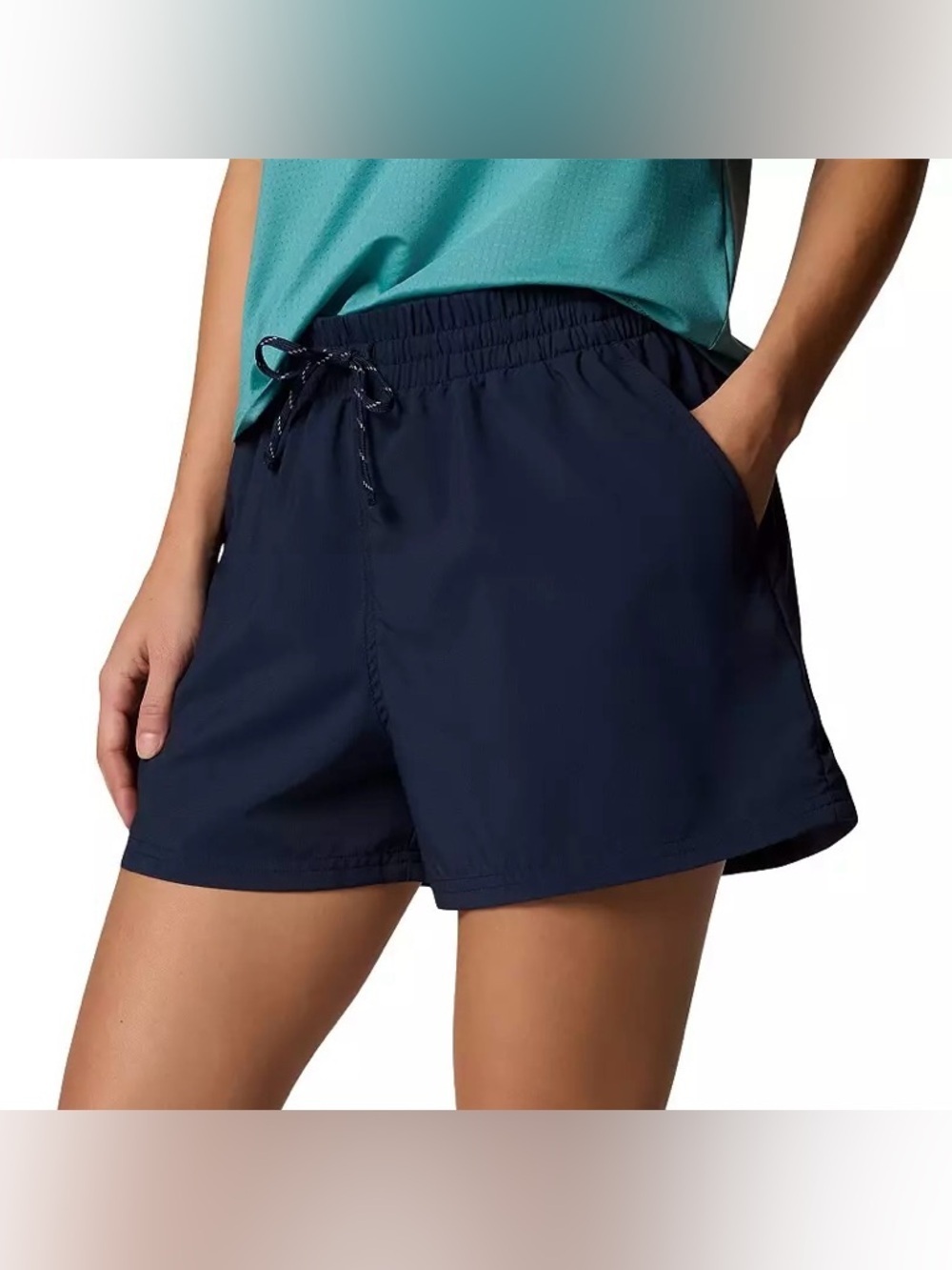 Columbia Navy Blue BlueVista Hill Short Stretchy Waist Women’s Size Large